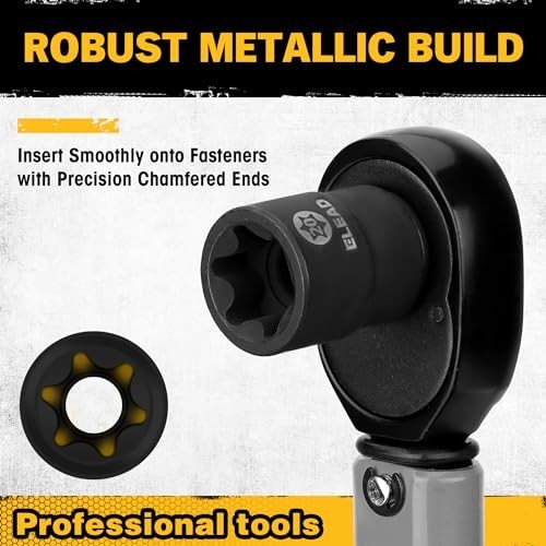 31-Piece Torx Bit Socket Set, T8-T70 & E4-E24, CR-V & S2 Steel, High Torque, Aut