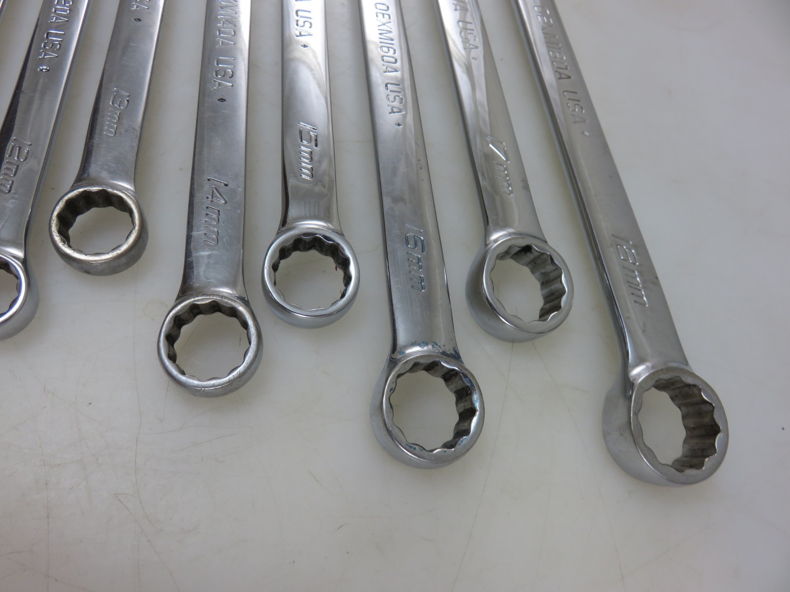 Snap-On METRIC OEXM Series Combination Wrench 9pc Set 10mm-18mm USA Made