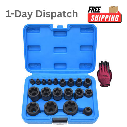 Yuesstloo 19pc Torx Plus Socket Set EP4-EP32 for Cars Tesla