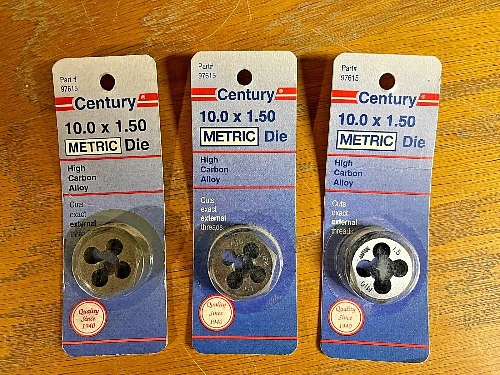 Century Drill & Tool Thread Cutting Die 97615 Metric 10.0 x 1.50