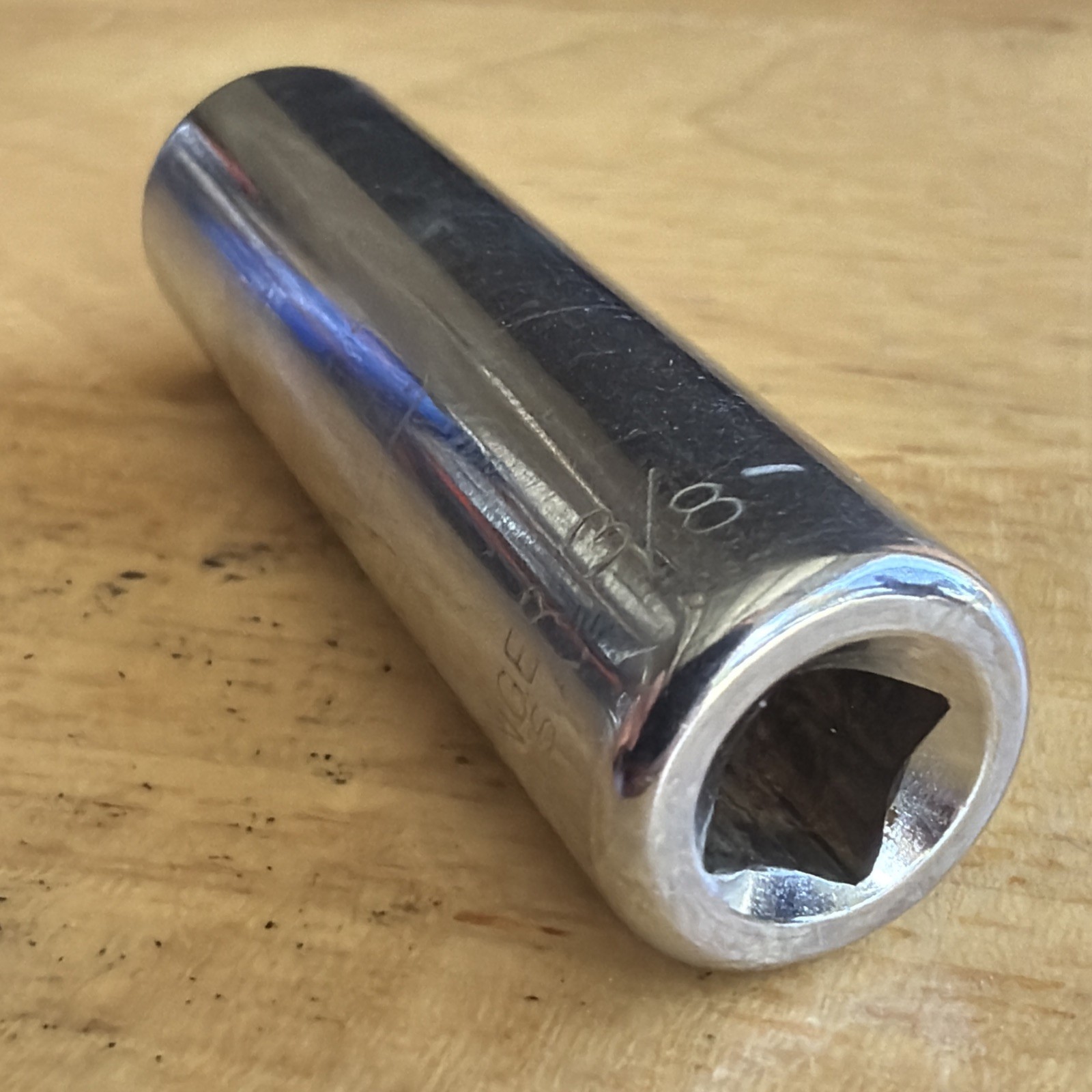 Challenger by Proto Tools 3/8″ Deep Socket 1/4″ Drive 6 Point 1112 Made in USA