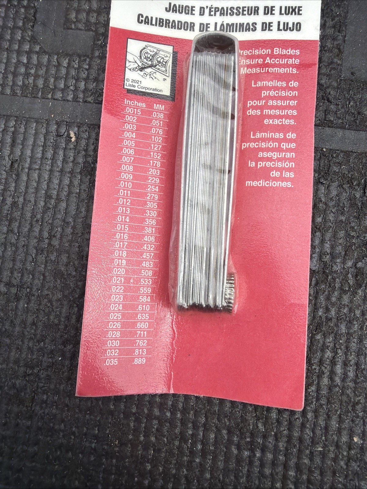 Deluxe Feeler Gauge – Lisle Tool Corporation Prt# 68100 Nos
