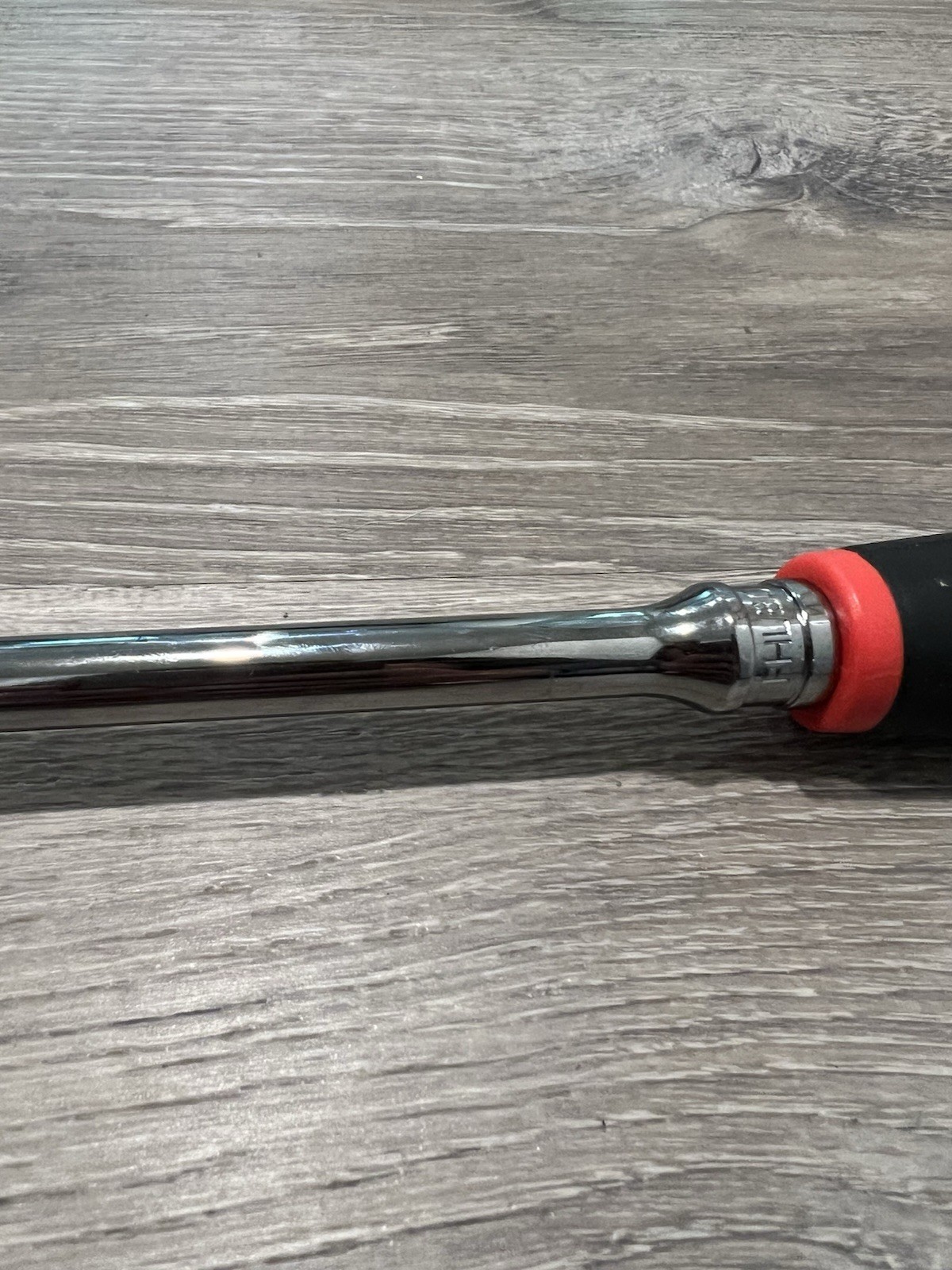 New Snap-on™ 3/8″ Drive Red Soft Grip Chrome 12 1/2″ Ratchet FHL80 Dual 80 Tech