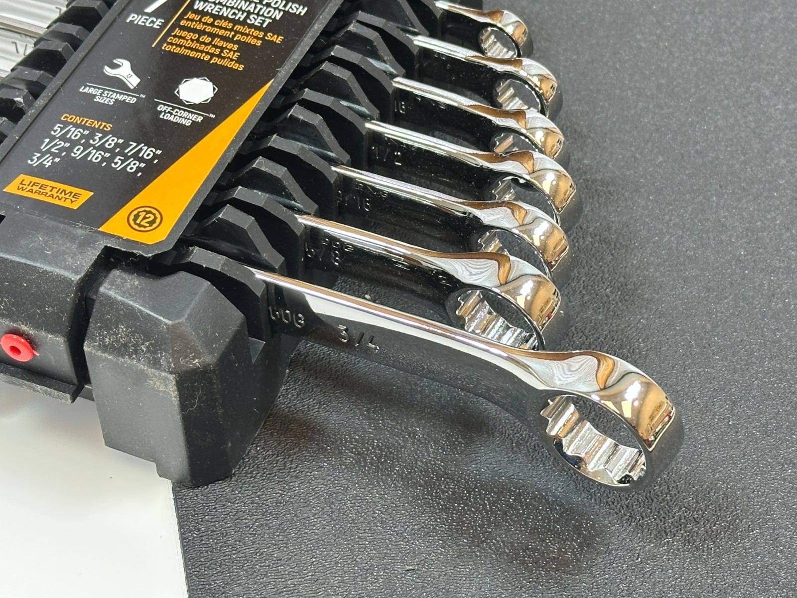 NEW GearWrench Tools 7pc SAE 5/16-3/4” Full Polish NON RATCHETING Wrench Set