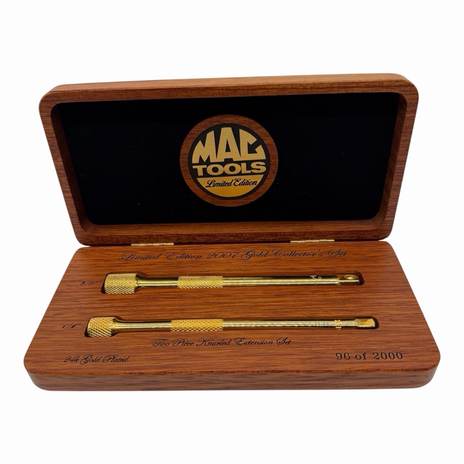 Mac Tools Limited Edition 2007 Two Piece Knurled Extension Set 96 Of 2000 24K
