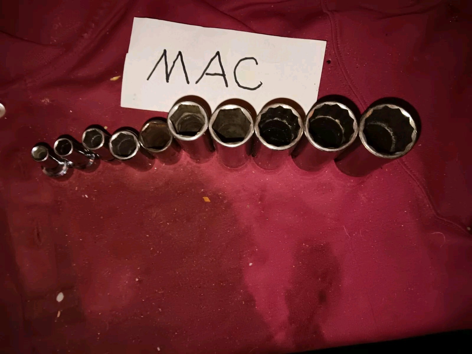 MAC 3/8″ Dr Deep Well Socket Set 10 Pcs 1/4″-7/8″