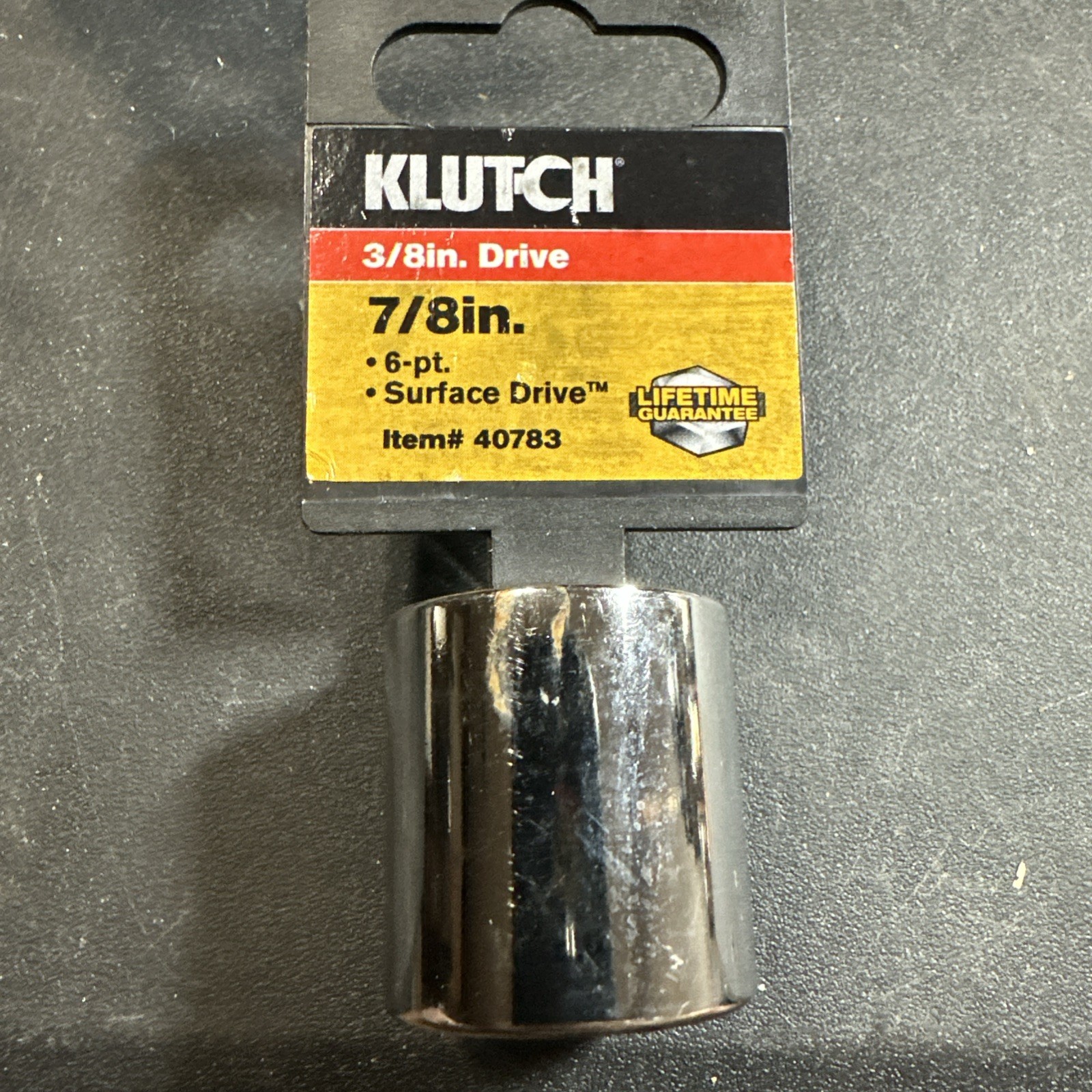 Klutch 3/8 Drive 6Pt 7/8 In Sae Socket