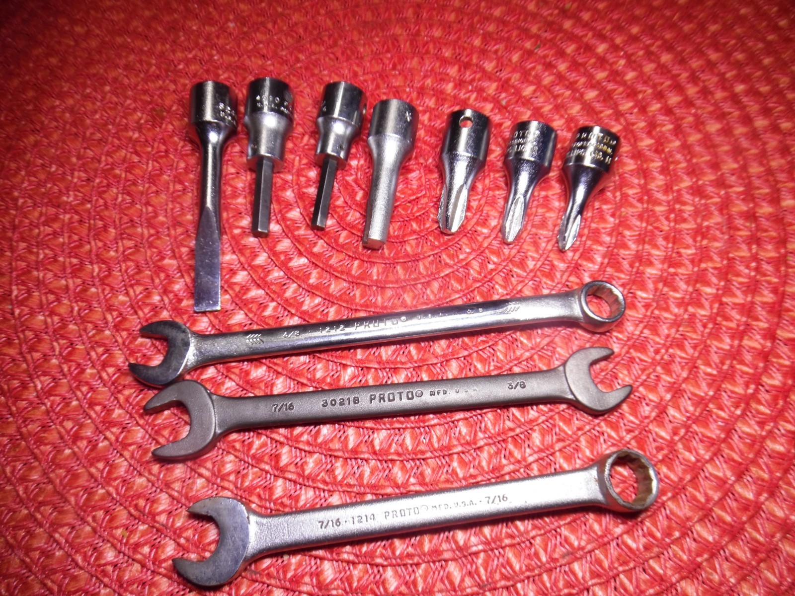 Proto 3/8 5240 Flat 1 2 3 Phillips Screwdrivers Socket 37 4990 Allen & Wrenches