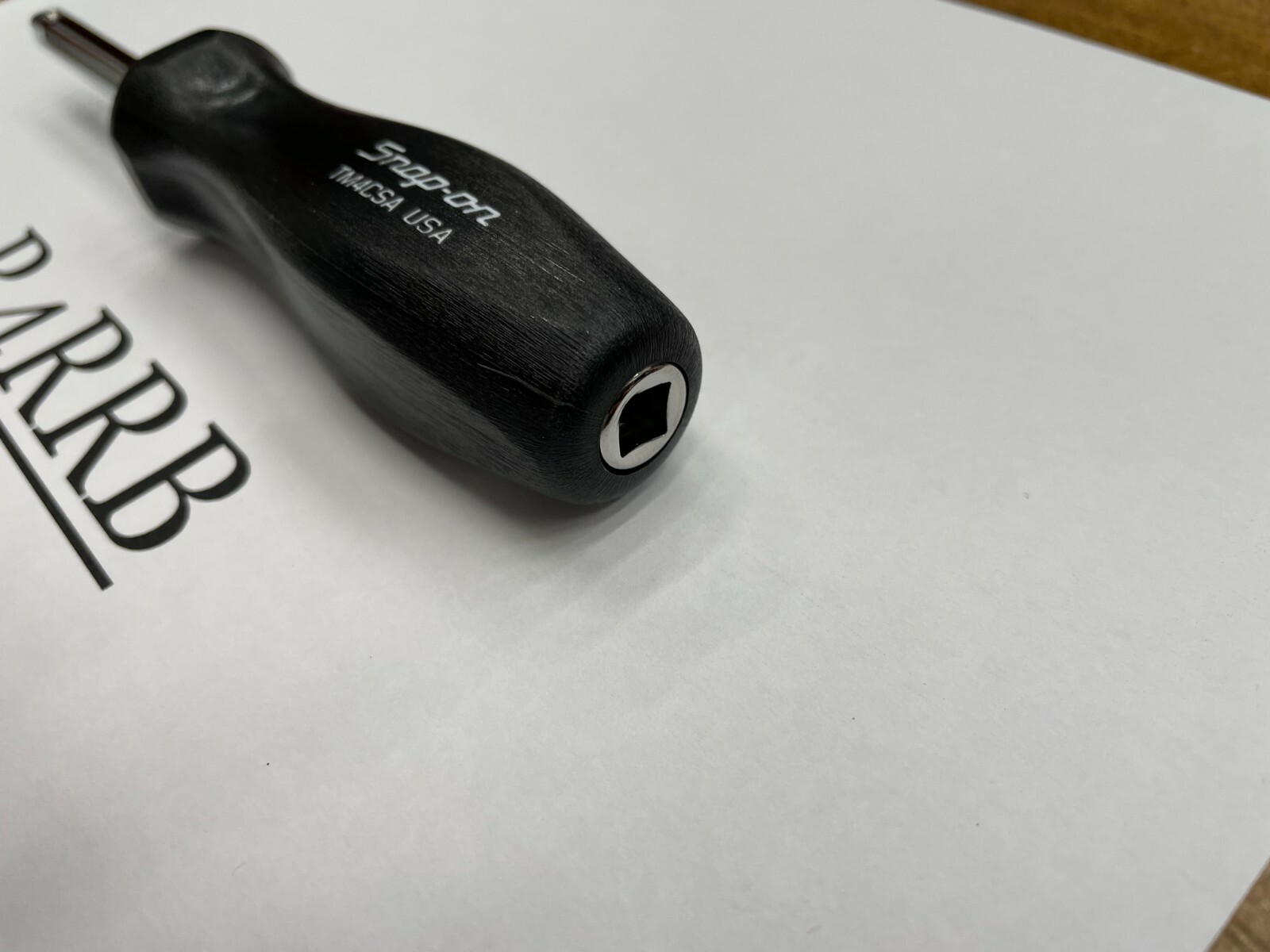 Snap-on Tools USA NEW BLACK Hard Handle 1/4″ Standard Shank Driver TM4CSA