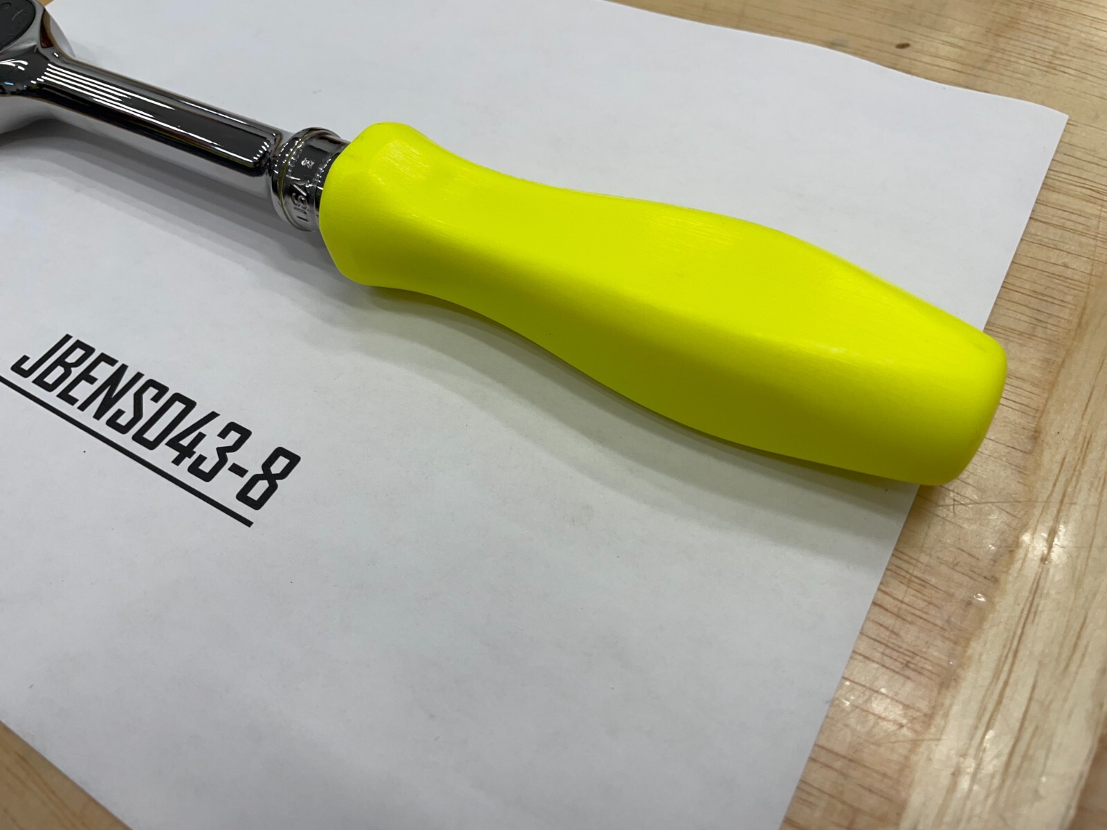 Snap-on Tools USA NEW HI-VIZ 1/2″ Drive Hard Grip Fixed Head Ratchet SHD80AHV
