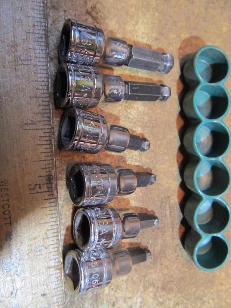 SK 3/8″ Drive Allen Ball End Socket Set 3/8 5/16 1/4 7/32 3/16 5/32
