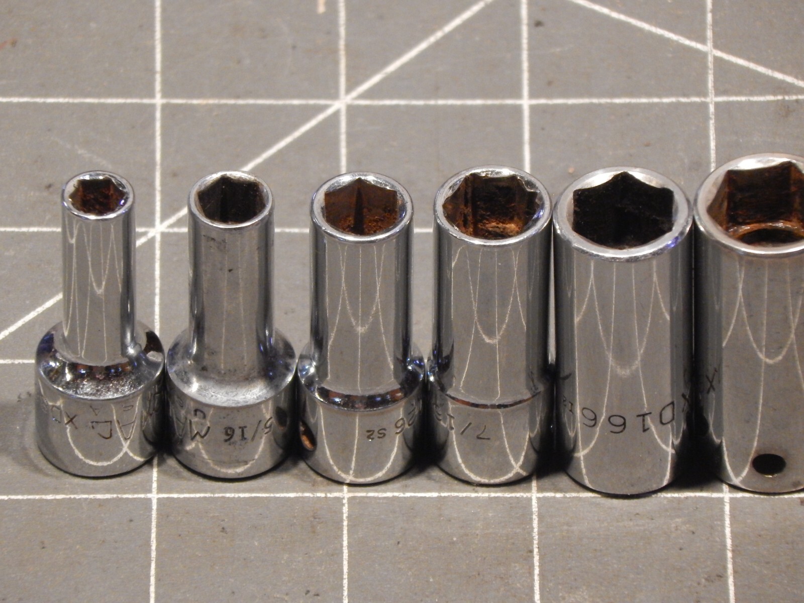 Mac 11Pc 3/8 Drive SAE Deep Socket Set 1/4″ 15/16″ XD 6Pt 6 Point Dr XD XD306R