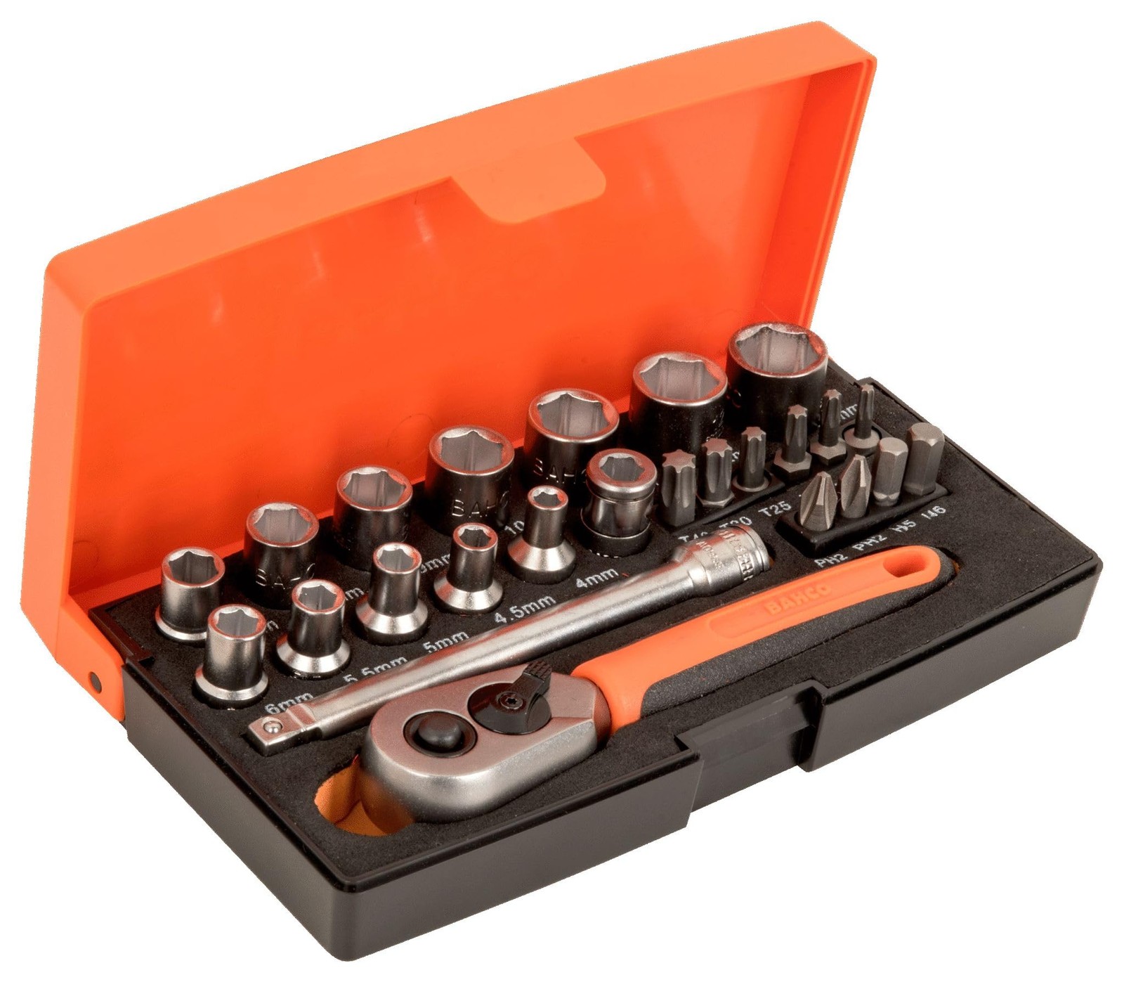 Bahco SL25 Socket Set 25 Piece 1/4 Inch Drive
