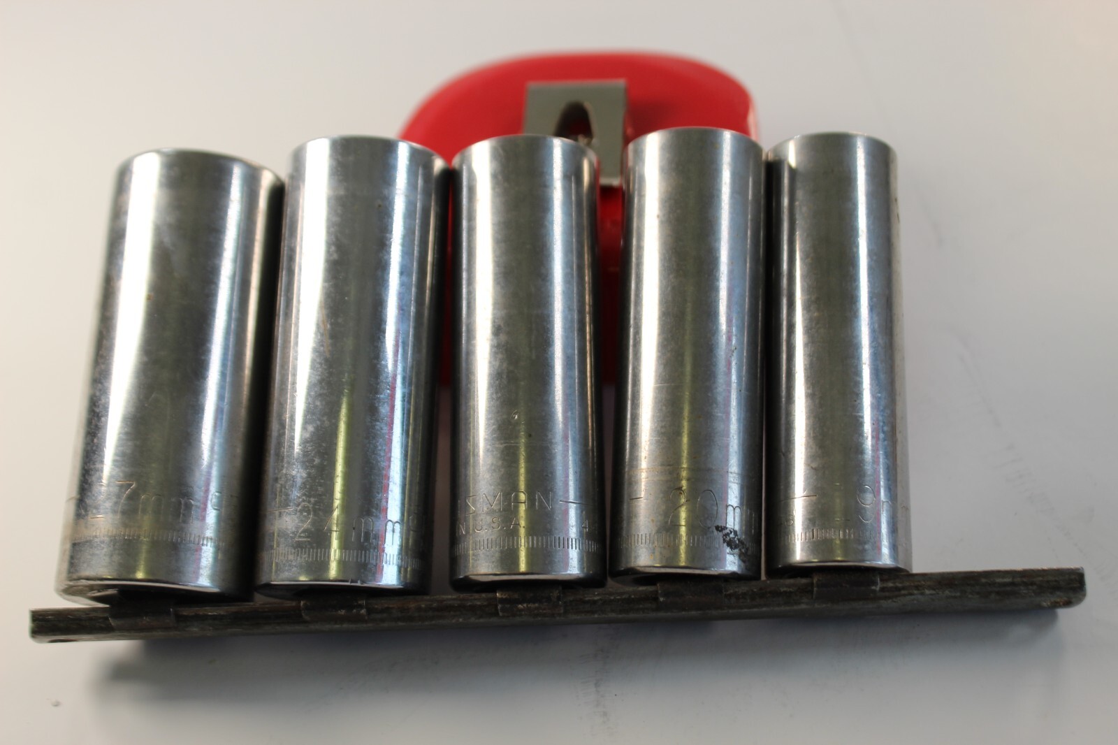 Lot of 5 Craftsman 12 Point 1/2 Drive Metric Deep Sockets 19, 20, 21, 24, 27