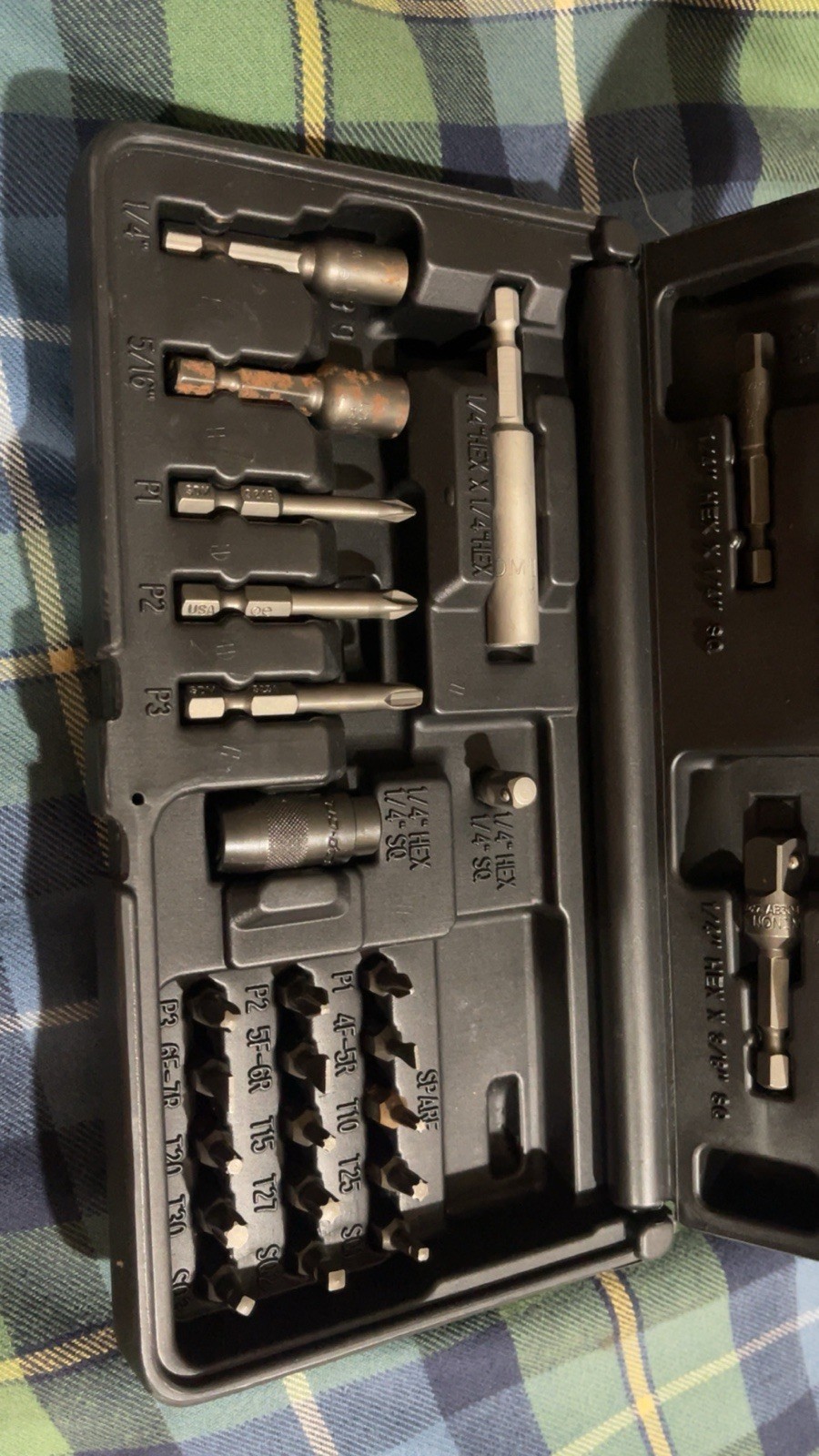 Snap On SDMEXT27K 27 Piece Ball Detent Extension And Bit Set Great Condition