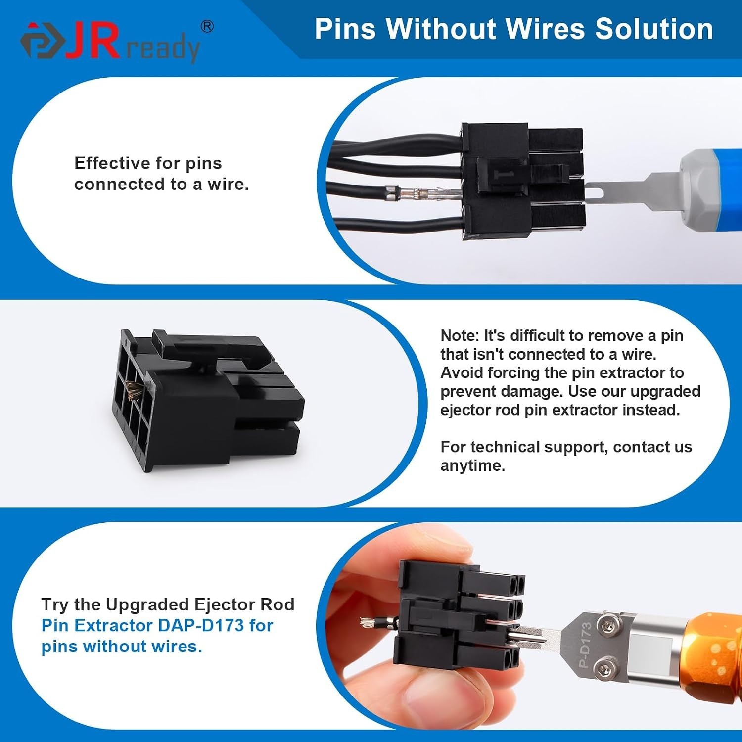 Efficient Molex Mini-Fit Jr. Pin Removal Tool with High-Grade Alloy Steel Tip