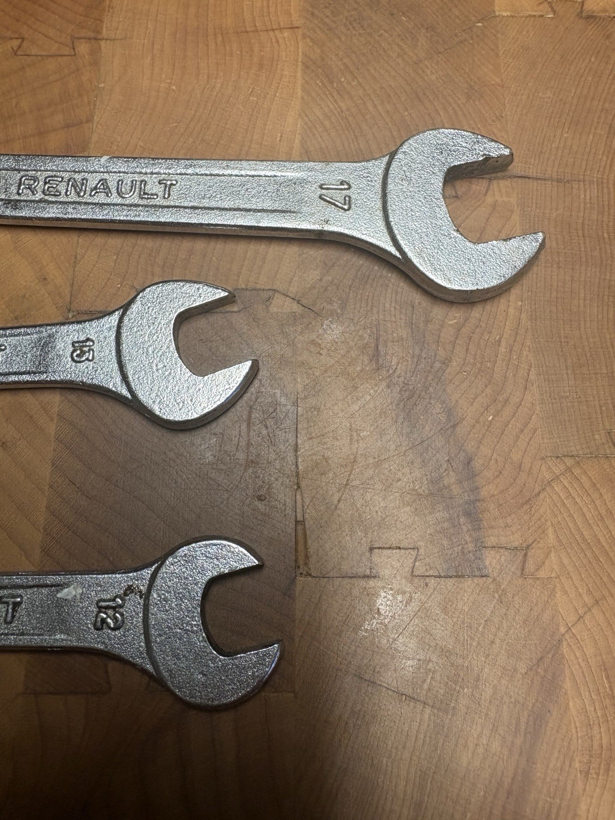Renault Metric Wrench Lot (17 – 14, 13 – 11, 12 – 10) Made in France (1970’s)