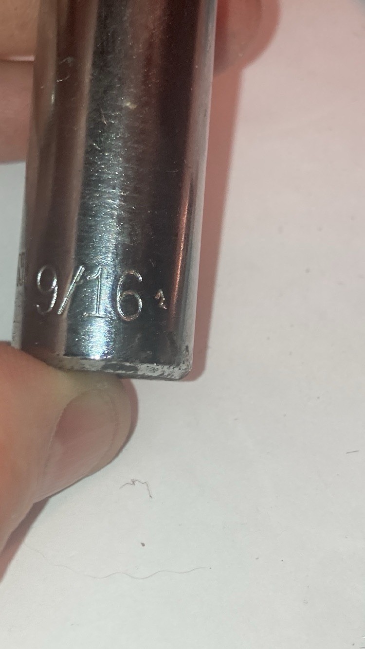 Harley Davidson Socket 3/8 Dr Deep Set Of 6- 5/8 Plug, 5/8, 9/16, 1/2, 7/16, 3/8
