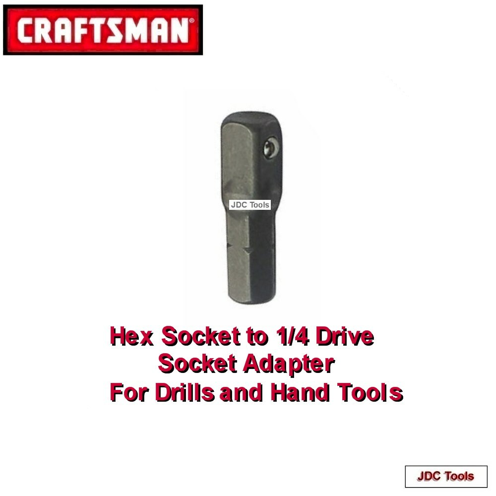 CRAFTSMAN TOOLS 12 pc Nut Driver Set w hex to 1/4 Socket Adapter