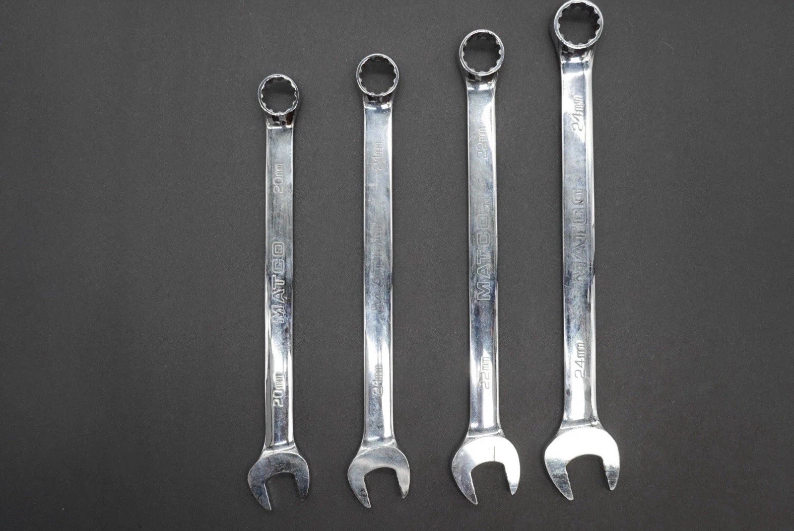 Matco Tools Wrench Set Combination Metric Long 4-Pieces Missing 23mm SMCLM52K