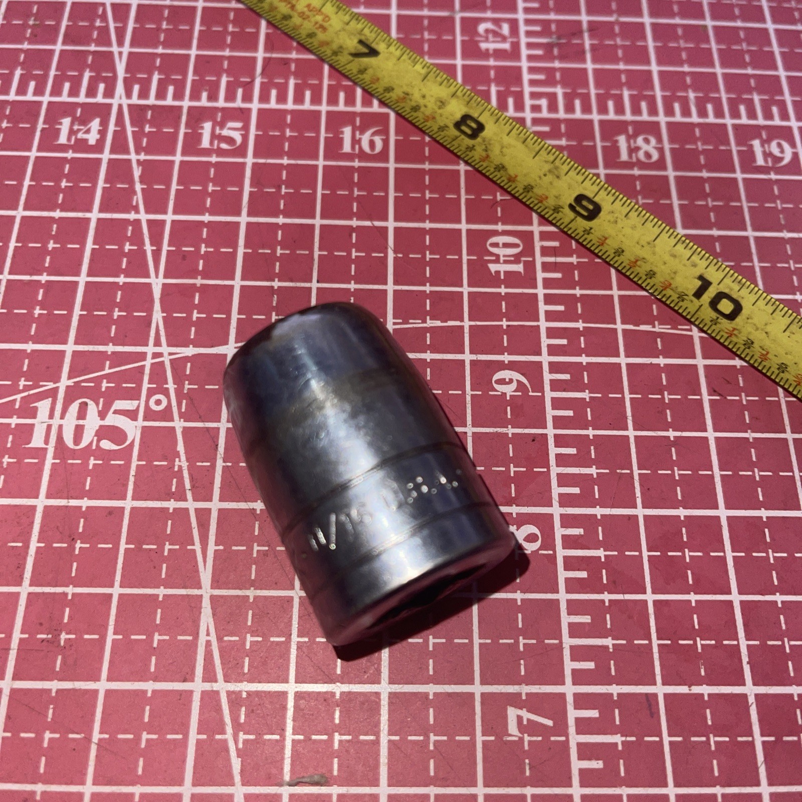 S-K USA 40122 11/16 In SAE 1/2” Drive 12 point socket Vintage SK 11/16” 1/2
