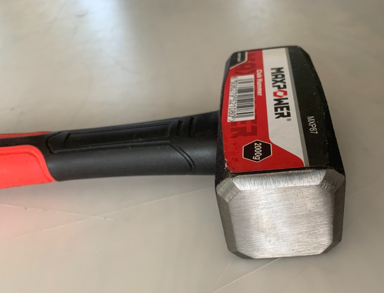 MAXPOWER 4lb Club Hammer, Mini Sledge Hammer with Red Handle, Black