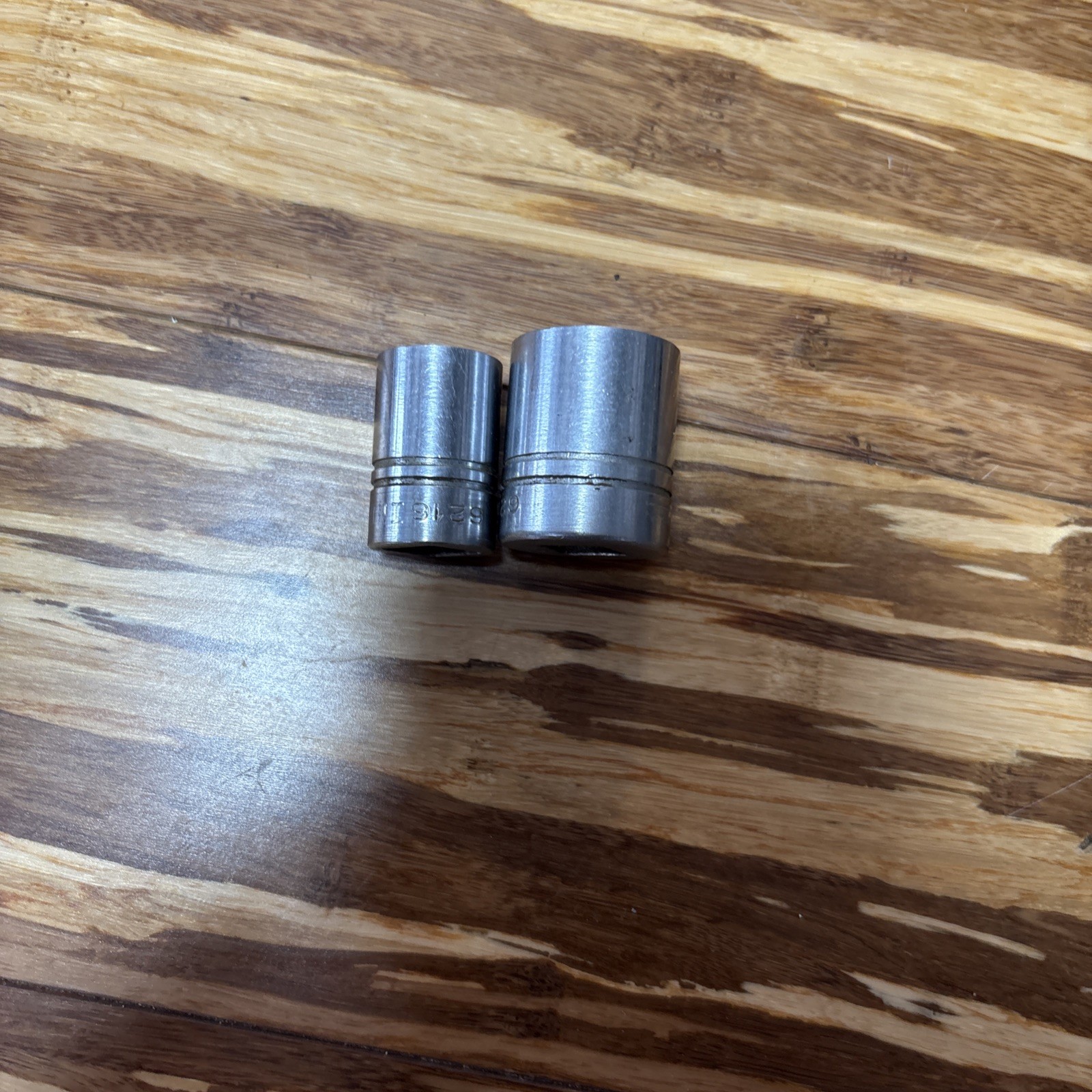 Two Vintage 3/8” Drive Indestro Sockets 1/2” And 11/16”