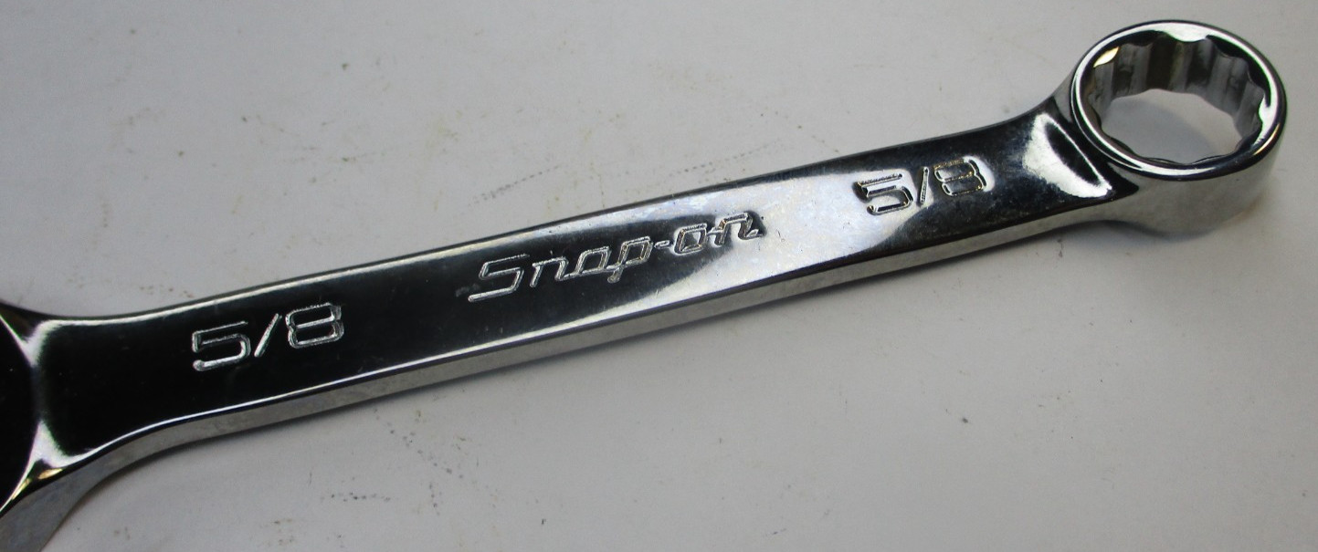 Snap on OEX200B SAE 5/8 12pt Flank Drive Short Combination Wrench USA New