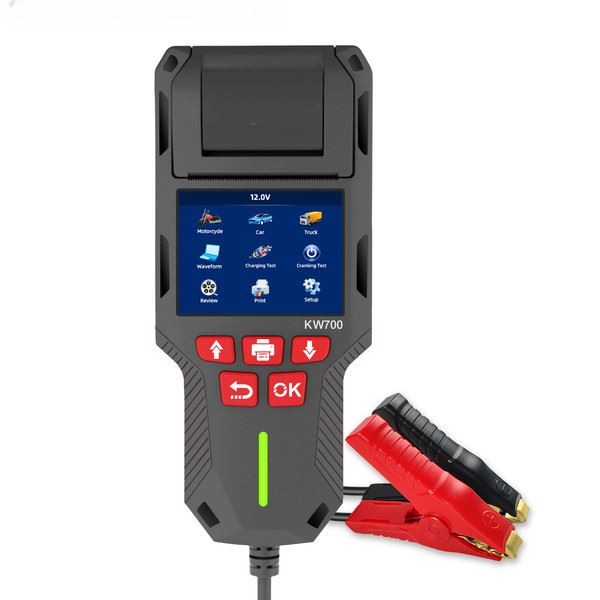 Record Printout KW700 Battery Tester Conductance Analyzer 12V And 24V Compatible