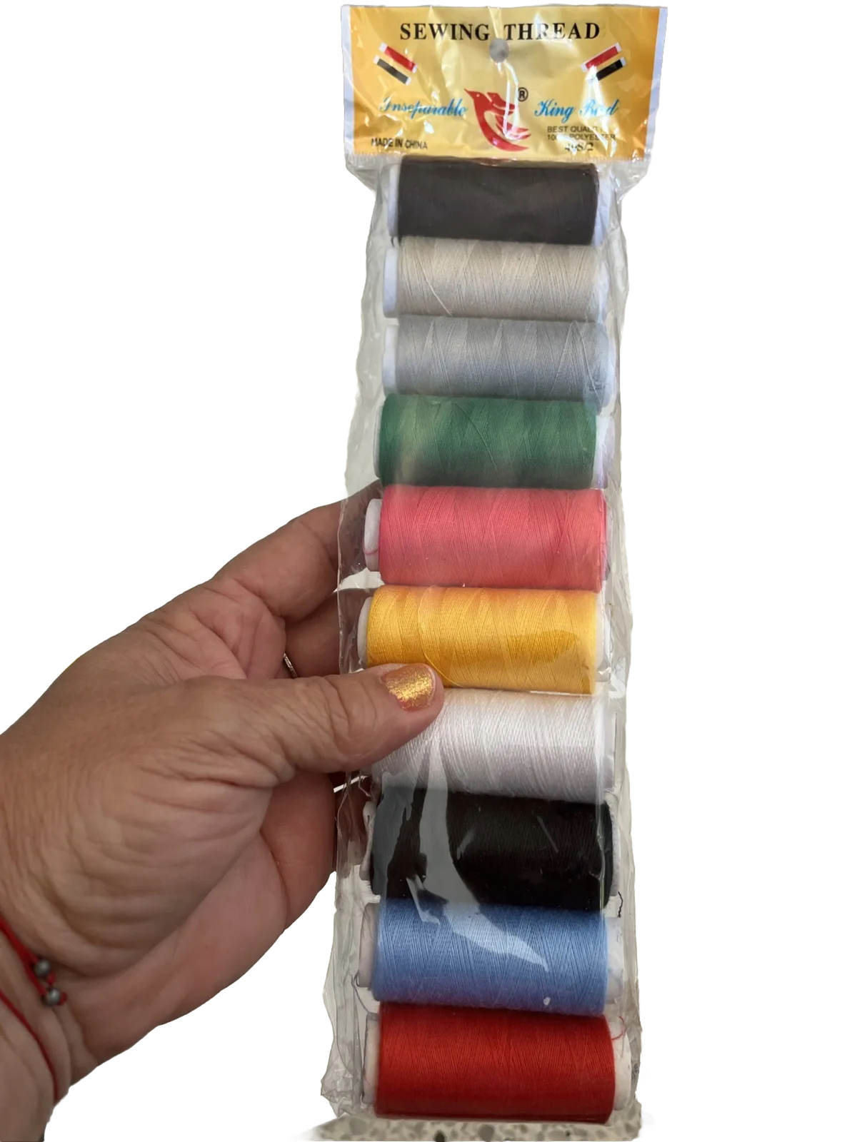 10pc Random Color Sewing Thread 100% Polyester 40S/2 New Brand Sealed