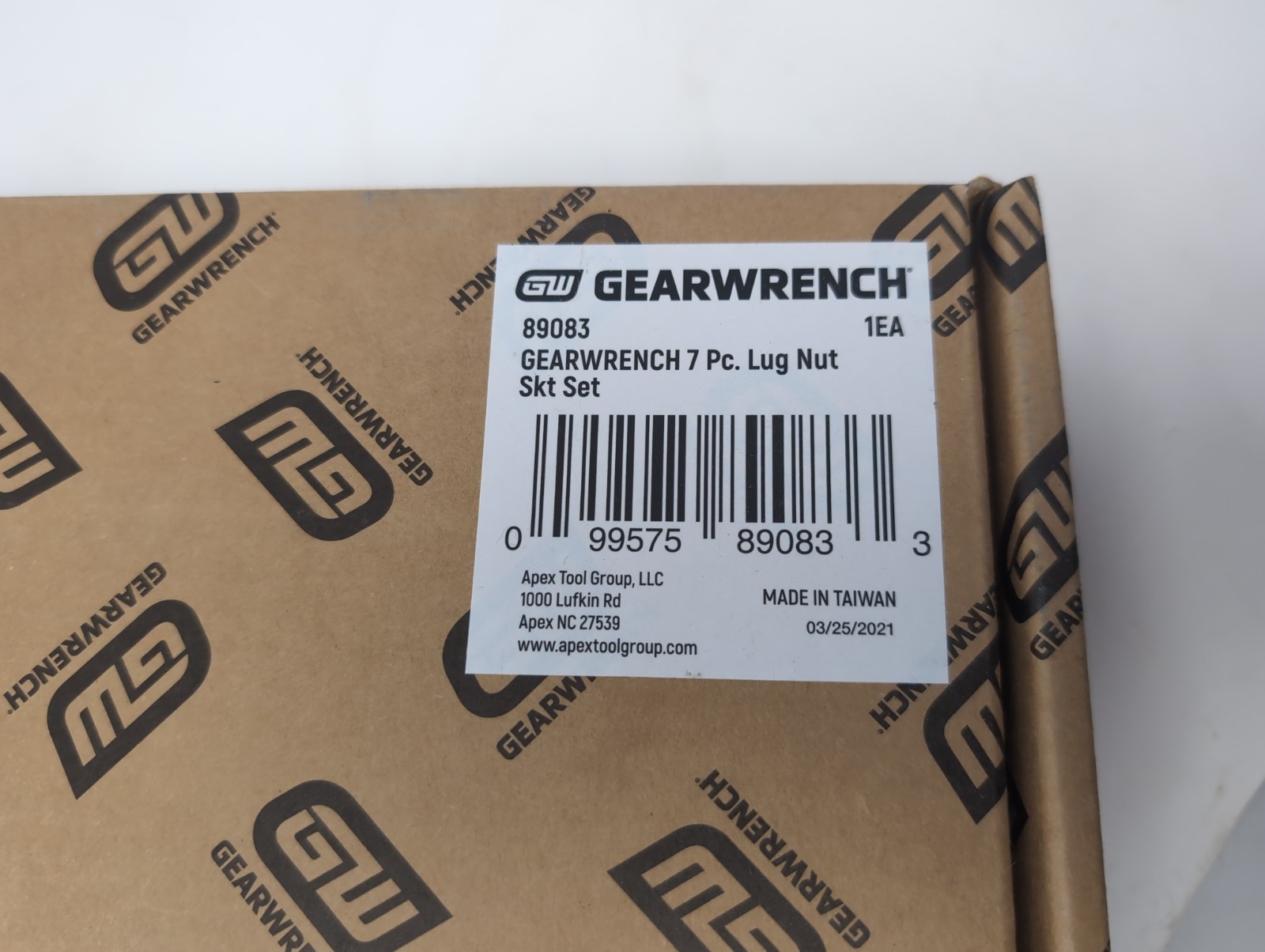 Gearwrench 7 Piece 1/2″ Drive 6 Point Impact High Torque Lug Nut Socket Set New