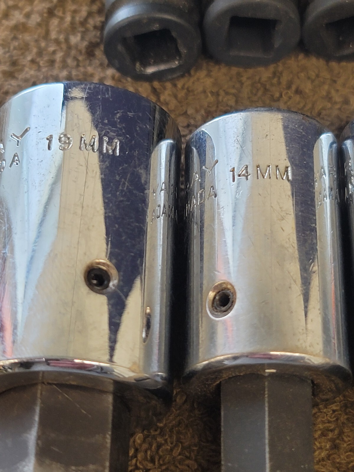 17 Gray Canada GP Impact Hex Socket 3/8 1/2 3/4″ Drive Sae 1-7/8 13/16 19mm 10 8