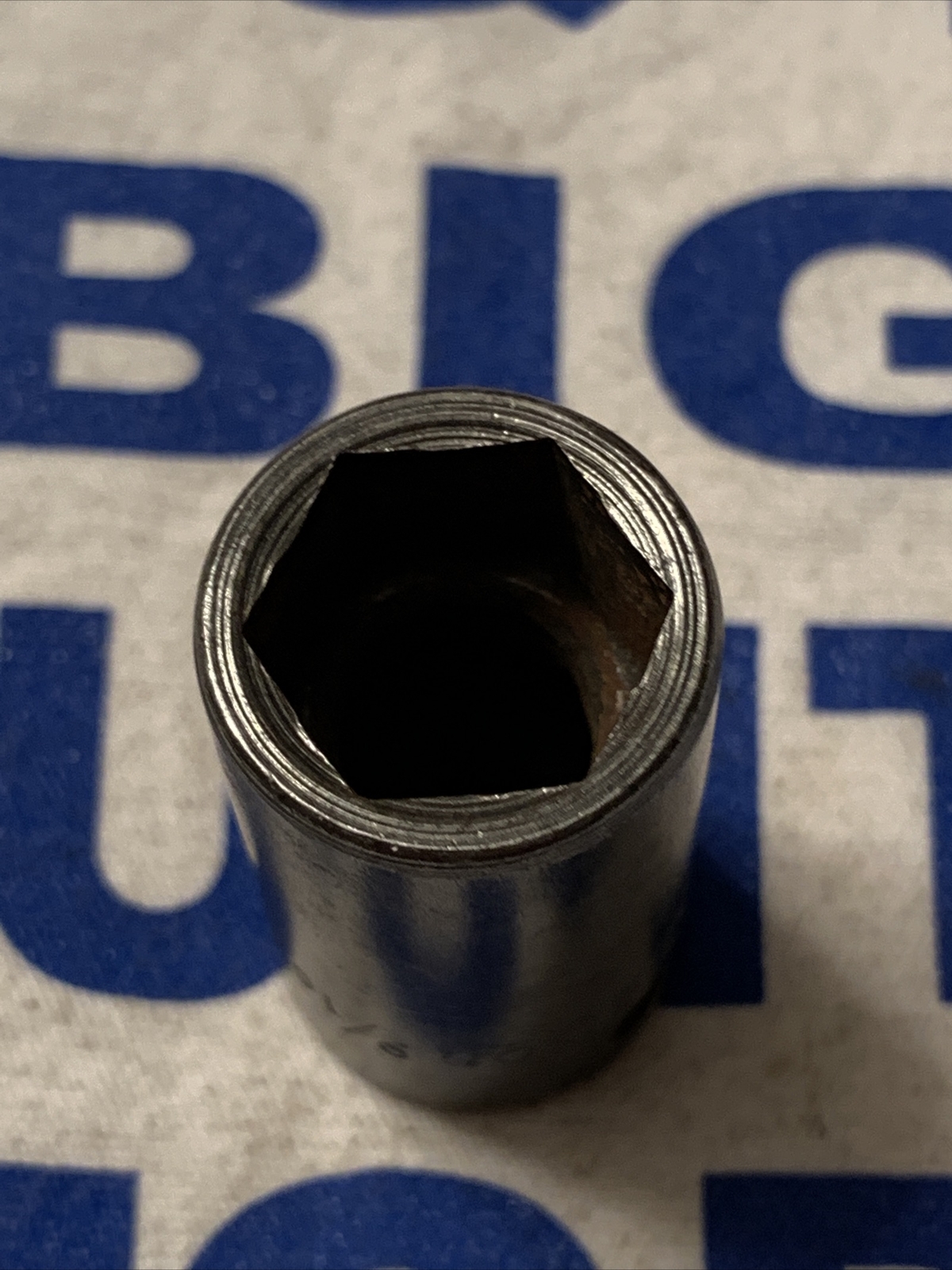 Vintage 1961 Snap-on Tools 3/8” Drive 9/16” Semi-Deep 6pt Impact Socket SPF180