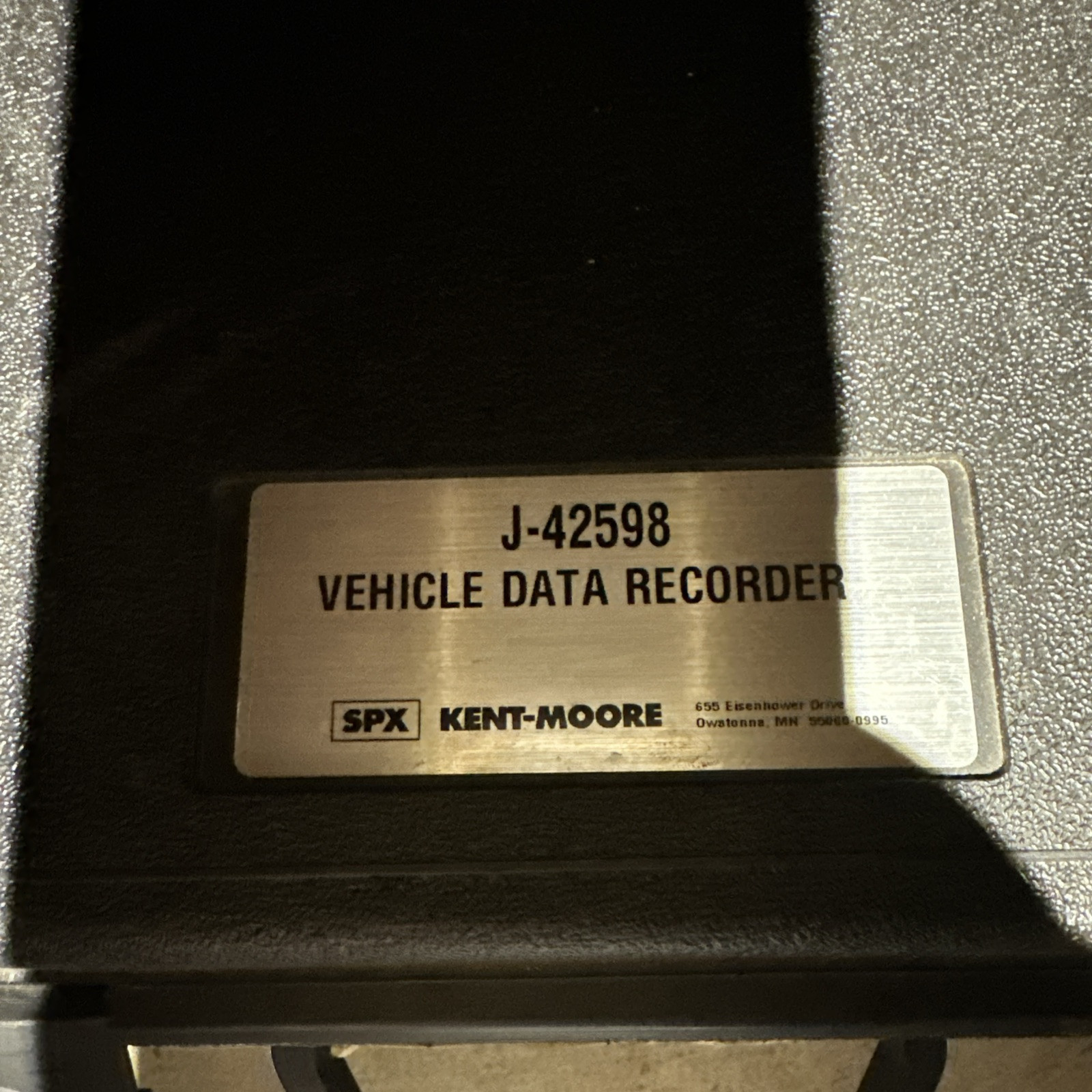 KENT MOORE J-42598 Vehicle Data Recorder VDR Factory Tool Kit Case SKU3
