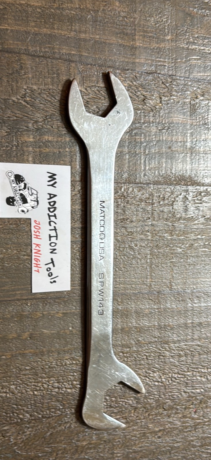 MATCO 1” slim profile 4 way angle wrench SPW143 no owner markings