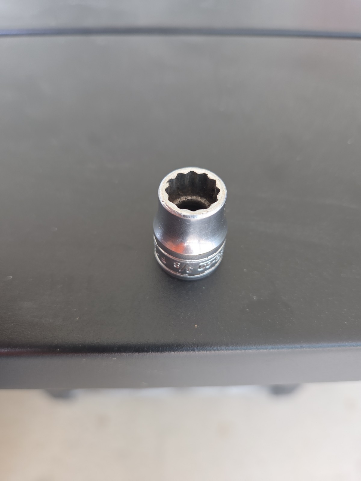 Snap On 3/8″ Drive 3/8″ 12PT SAE Shallow Chrome Socket USA F121