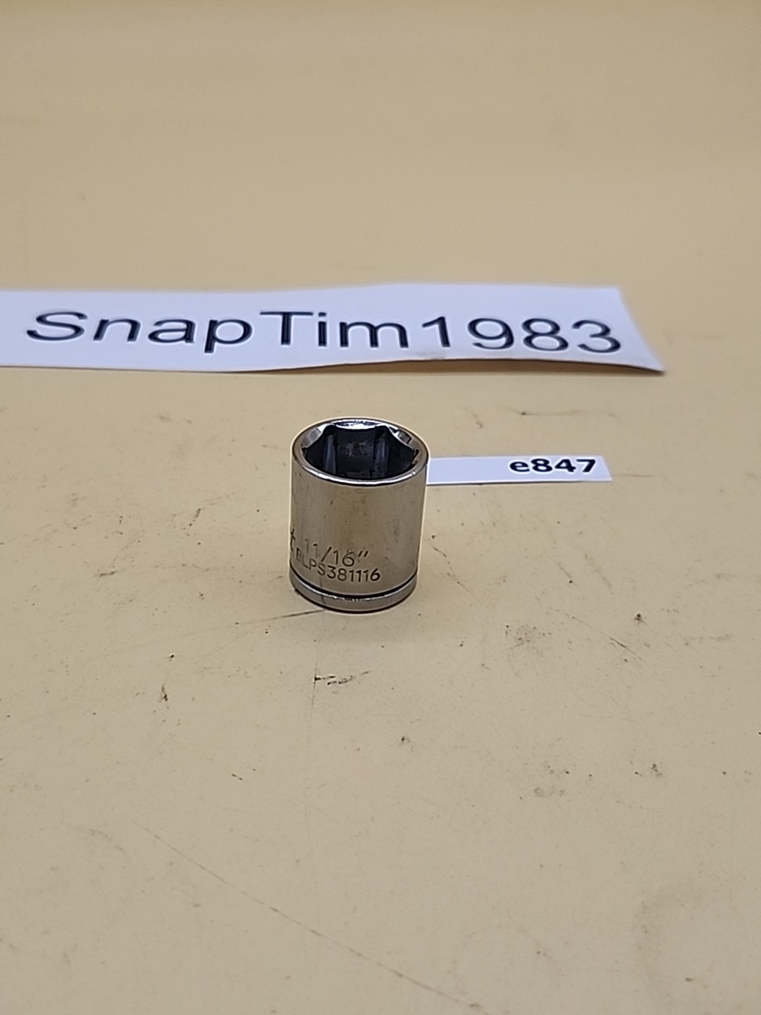 Blue Point Tools BLPS381116 11/16″ Shallow Socket 3/8″ Drive 6 Pt Chrome