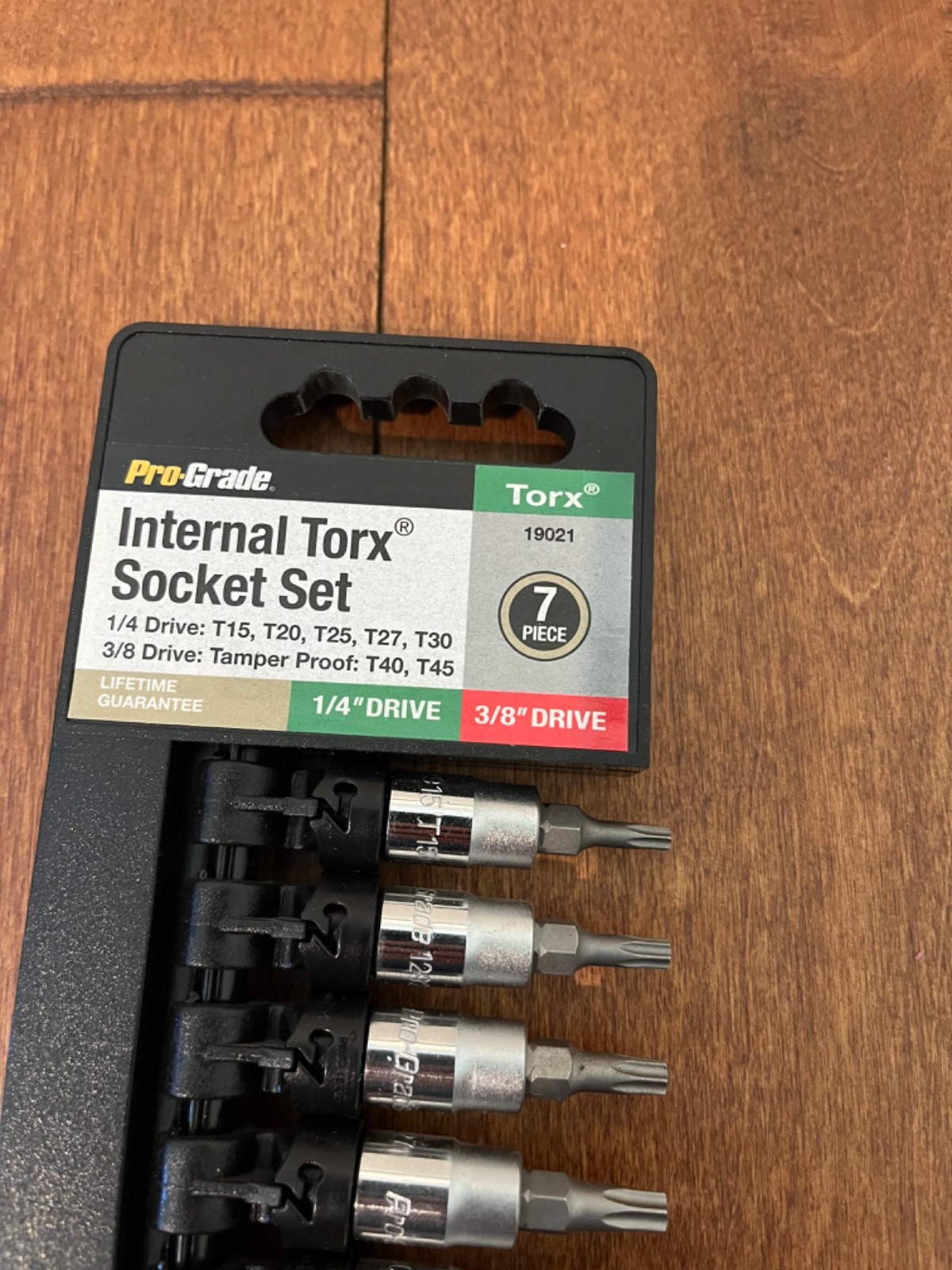 Pro-Grade Internal Torx Socket Set 7pcs. T15 T20 T25 T27 T30 T40 T45