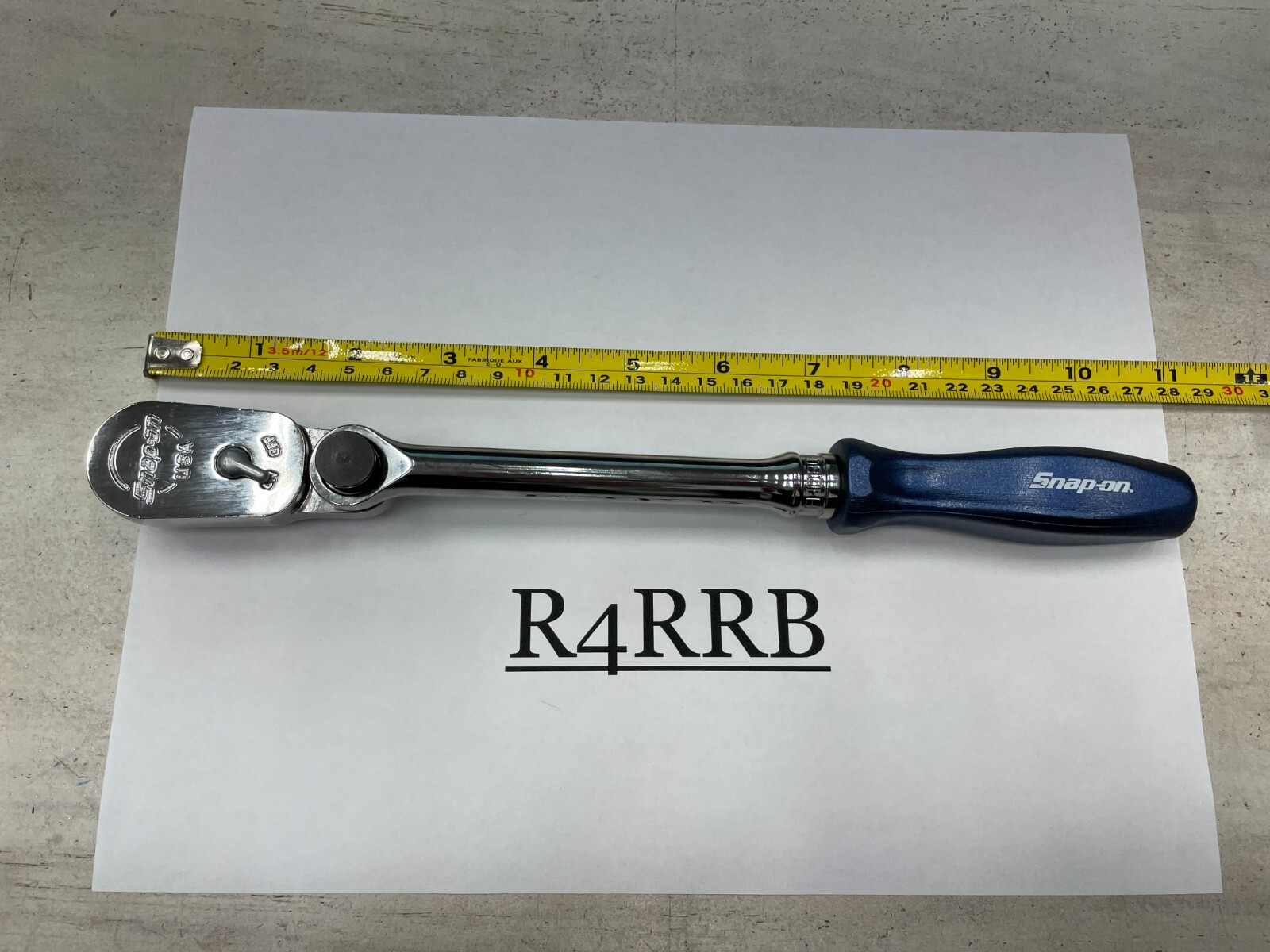 Snap-on Tools POWER BLUE 3/8″ Drive Hard Grip Multi-Position Ratchet FHD80MPMB