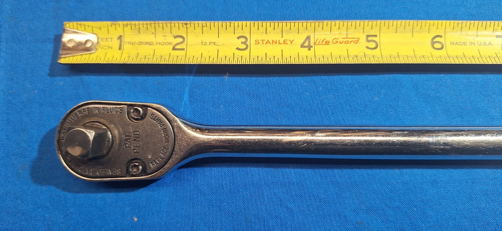 Snap-On FLL80 3/8″ drive extra long handle 18″ ratchet