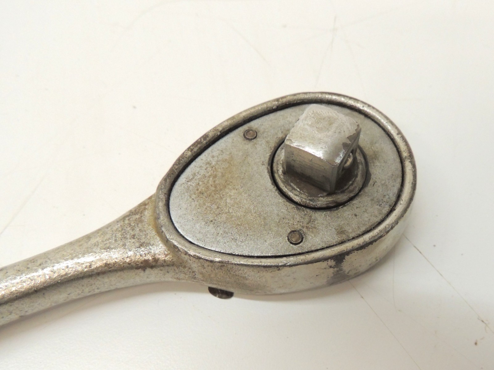 Vtg Firestone Tire 1/2″ Drive Chrome Ratchet Tool Automotive Machinery
