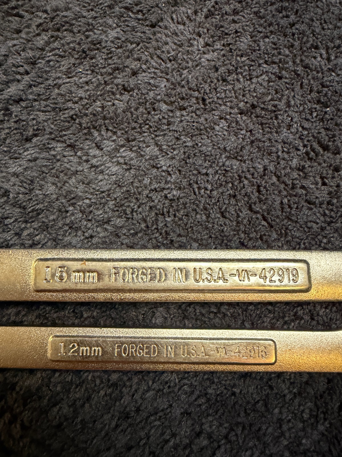 2 – Craftsman VA Metric Combination Wrenches 15mm 12mm see pictures