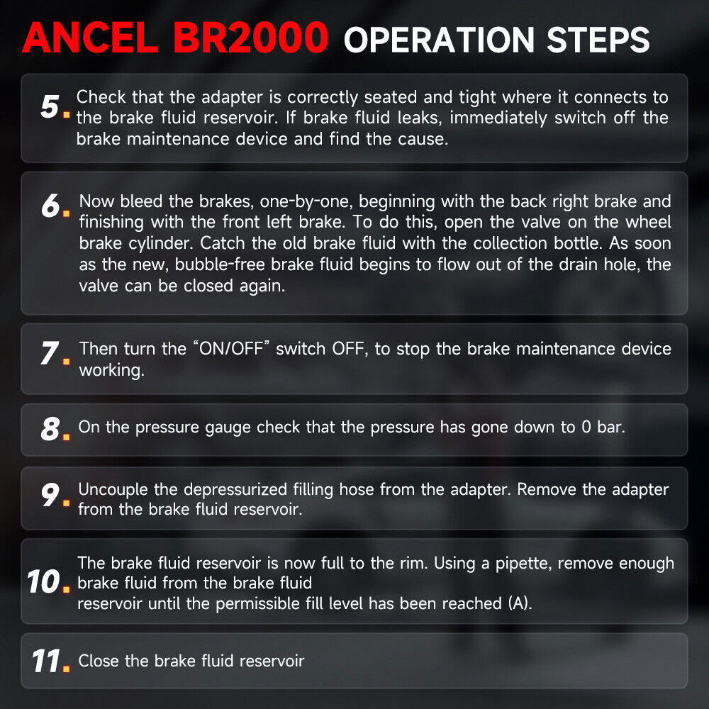 ANCEL BR2000 Car Auto Vacuum Brake Bleeder Tank Fluid Oil Change Pump Oil Tool