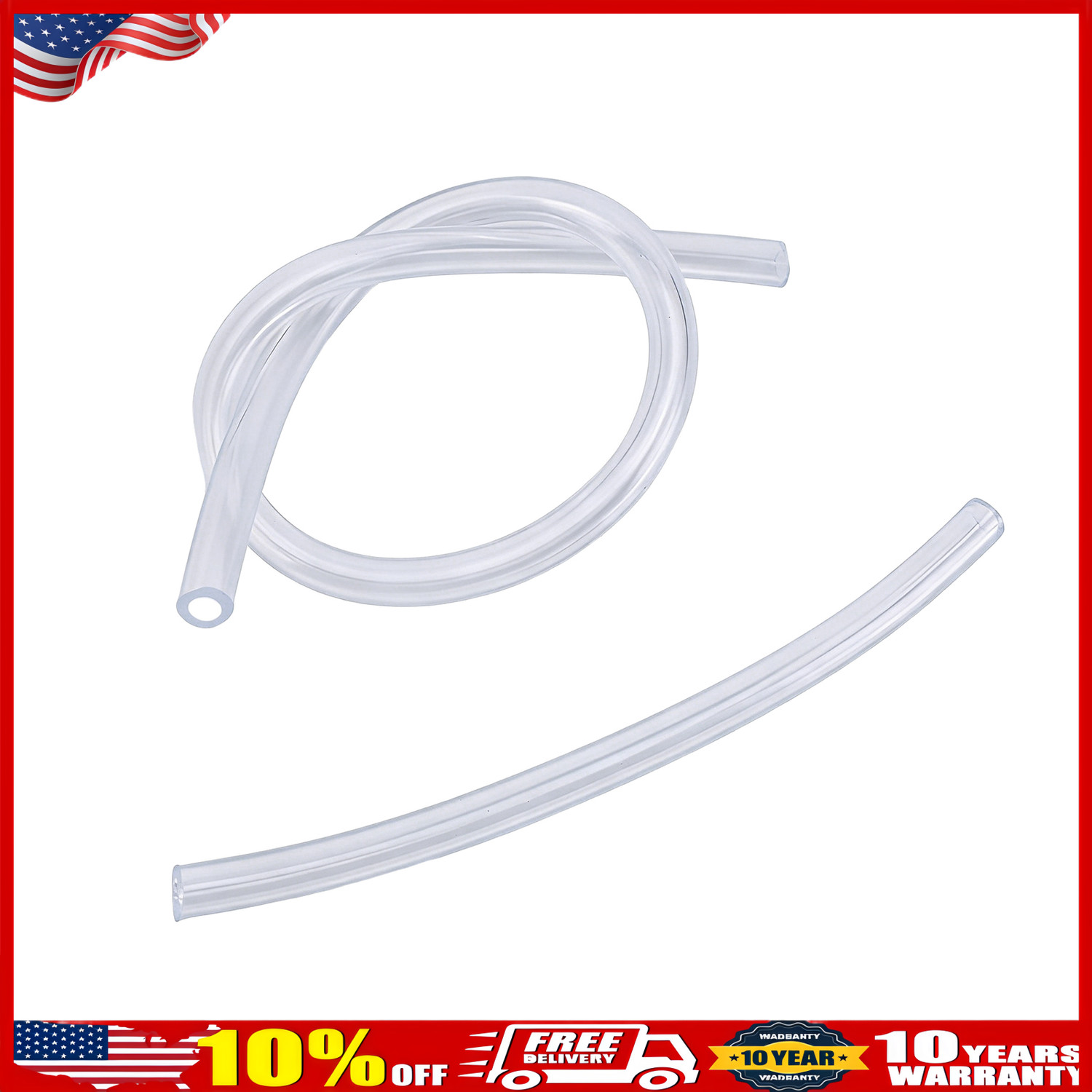 6 PCS BRAKE BLEEDER HOSE, ONE WAY CHECK VALVE TUBE BLEEDING TOOL KIT SILVER US