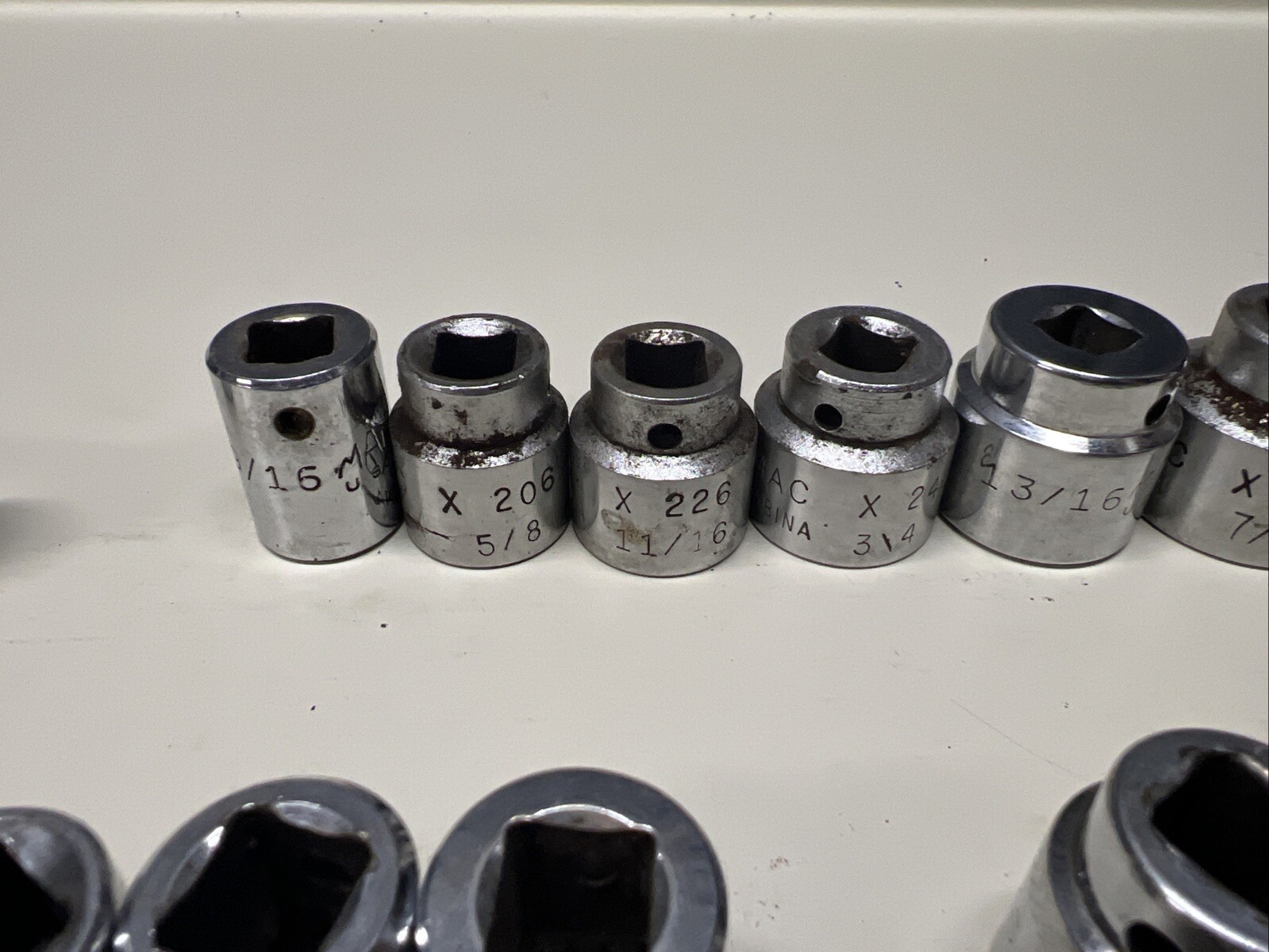 Mac X Series 3/8″ Drive Shallow Metric & SAE Sets 6-19MM & 1/4″-15/16″ USA #7E1