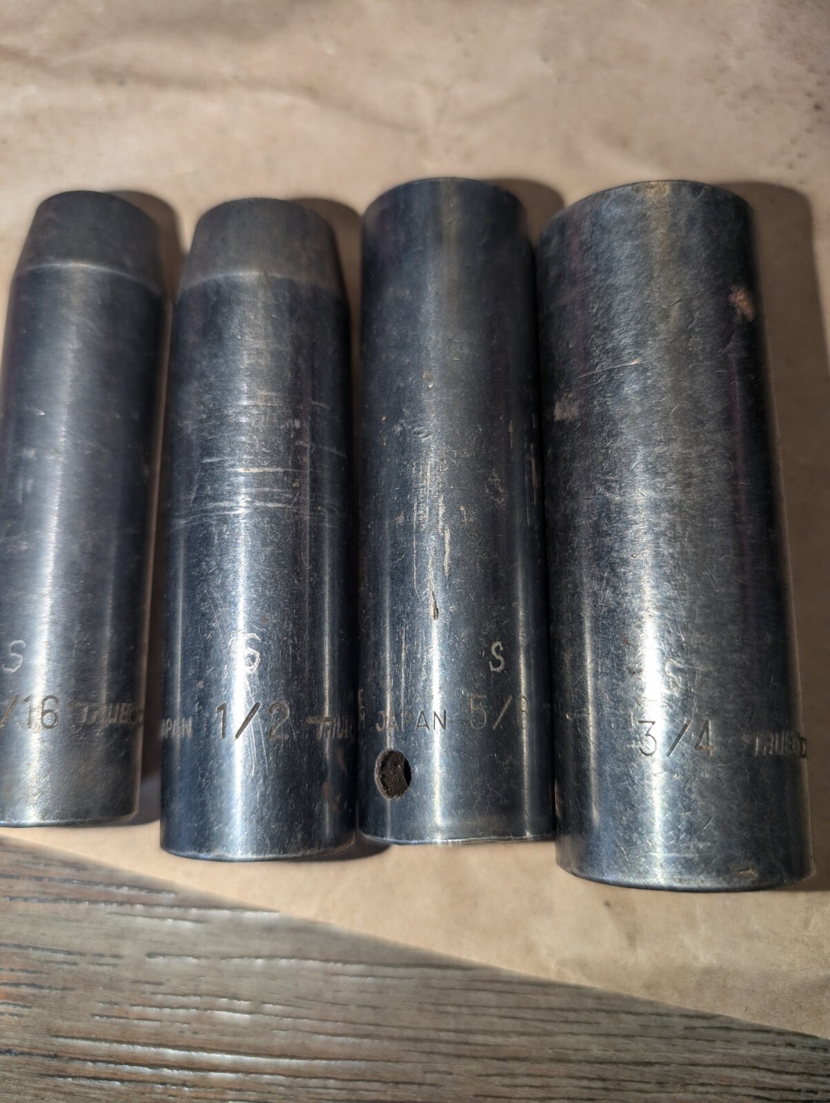 TRUE CRAFT Impact 5 Socket 1/2″ Drive 7/16, 1/2, 5/8, 3/4, 7/8 Chrome Vanadium