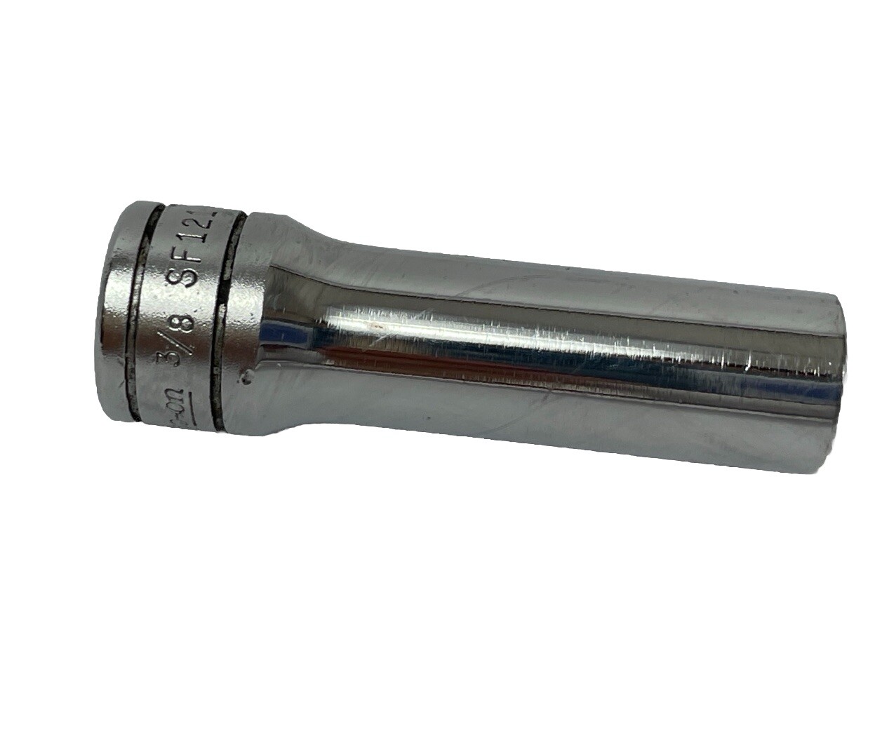 Snap-On Tools SF121 3/8″ SAE 3/8″ Drive 12-Point Deep Chrome Socket USA VGUC
