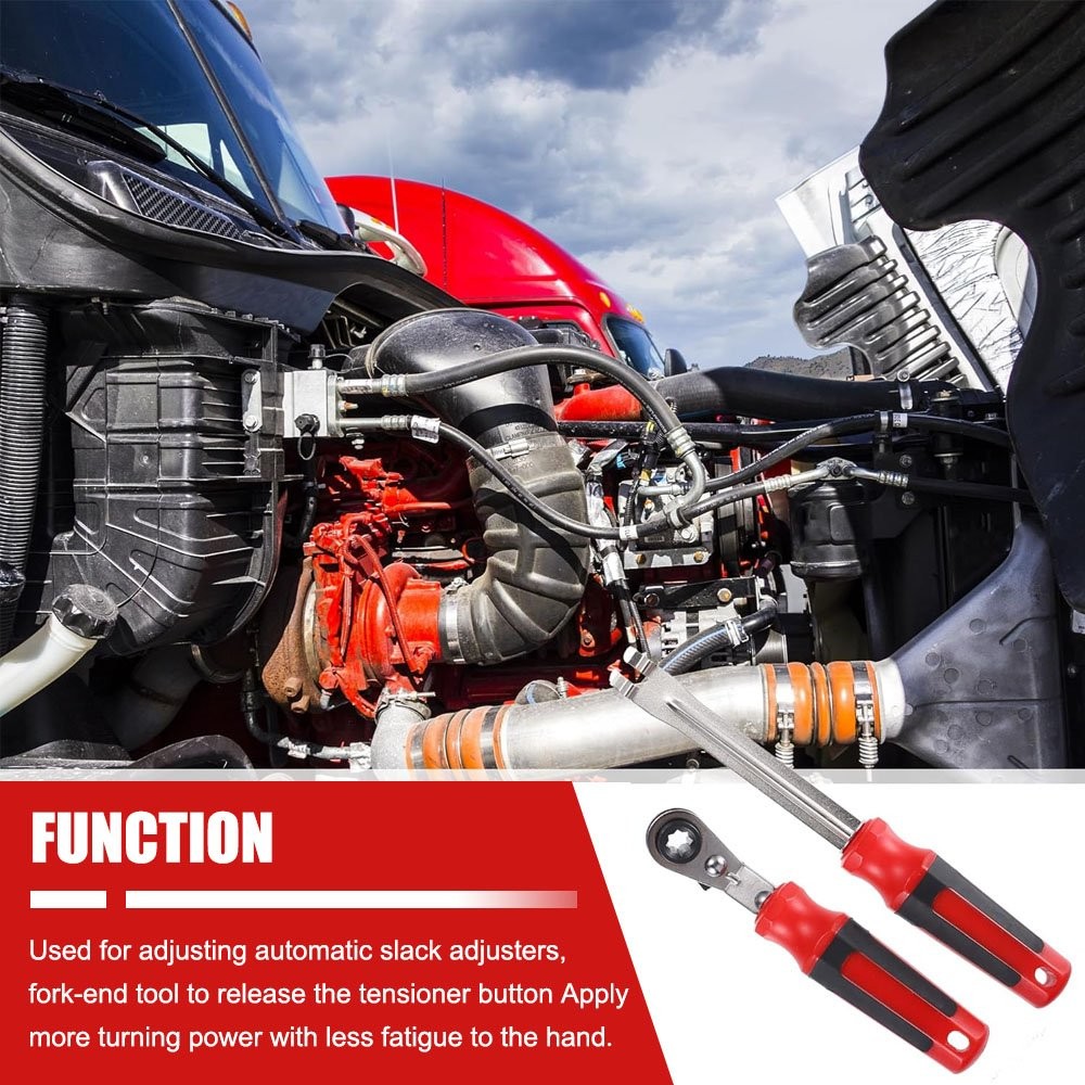 5/16″ Automatic Slack Adjuster Release Hand Tool Set Adjust Ratchet Wrench Brake
