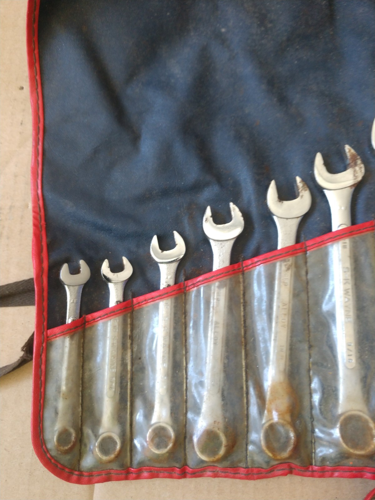 Vintage SK Tools SAE Combination Wrench Set 1713 & 1706-r