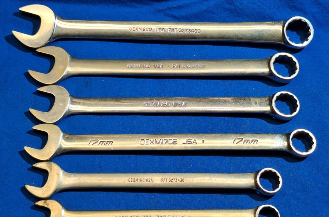Snap-On OEXM710B +1 11pc Metric combination wrench set 20mm – 10mm